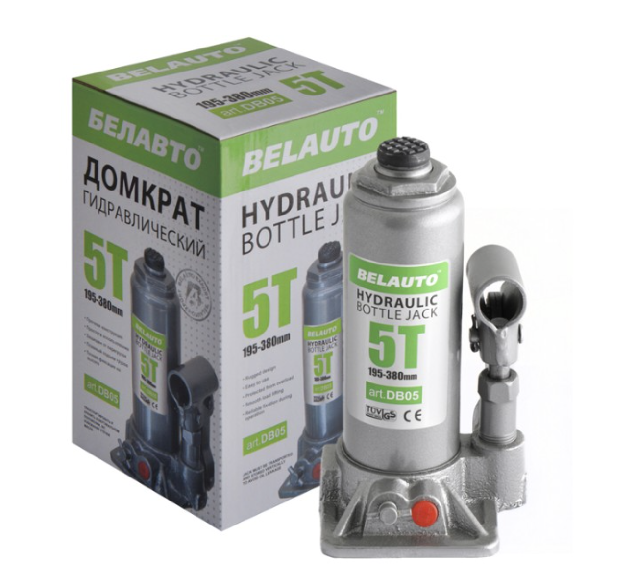 Домкрат гидравлический бутылочный 5 т BELAUTO